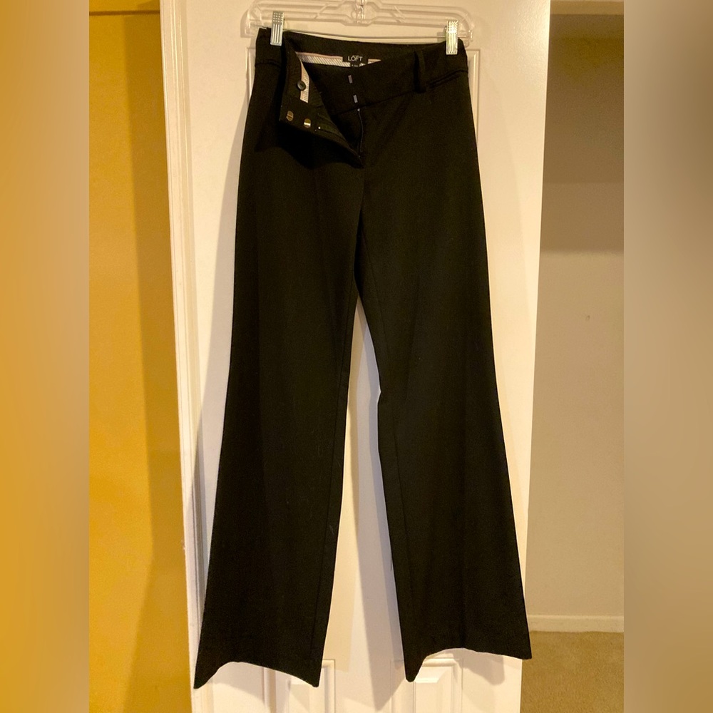 LOFT Black Marisa Trouser (size 8)